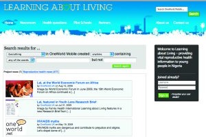 Leaning About Living website screenshot